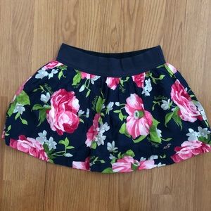 Hollister Navy Blue Floral MiniSkirt